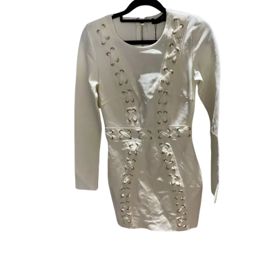 Peace & Love Womens  Size 8 Long Sleeve Bodycon Dress White 