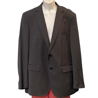 Trent Nathan Mens  Size L (112R) Blazer / Suit Jacket Grey 