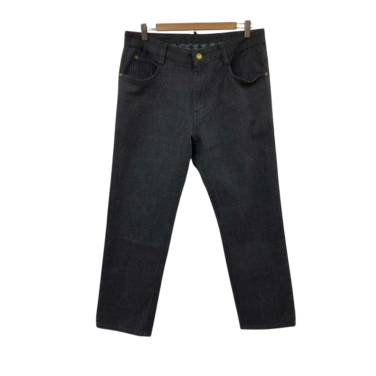 Emporio Armani Men's PantsSize 34 Suit Black / Grey / Striped (s)