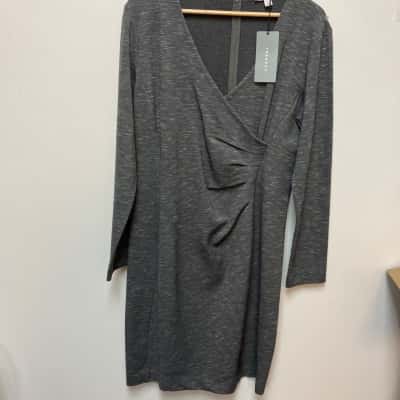Trenery Womens  Size L Work Dress Grey 