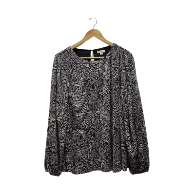 Jane Lamerton Womens  Size 14 Black & White Top