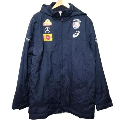 ASICS AFL Mens  Size M Navy Blue Western Bulldogs Jacket