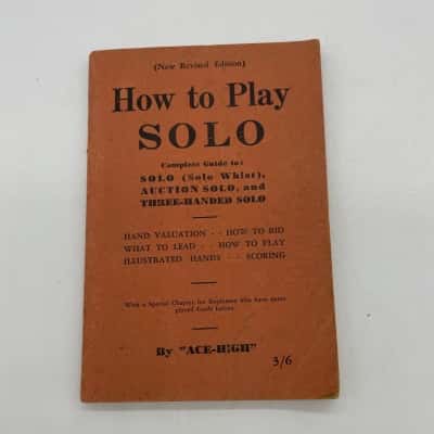 How to Play Solo by "Ace- High" Book [B#27]
