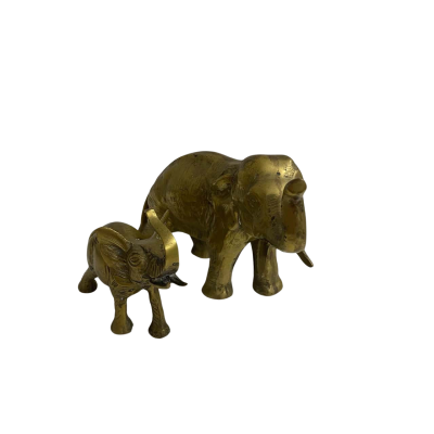 Brass Elephant Statues x2 