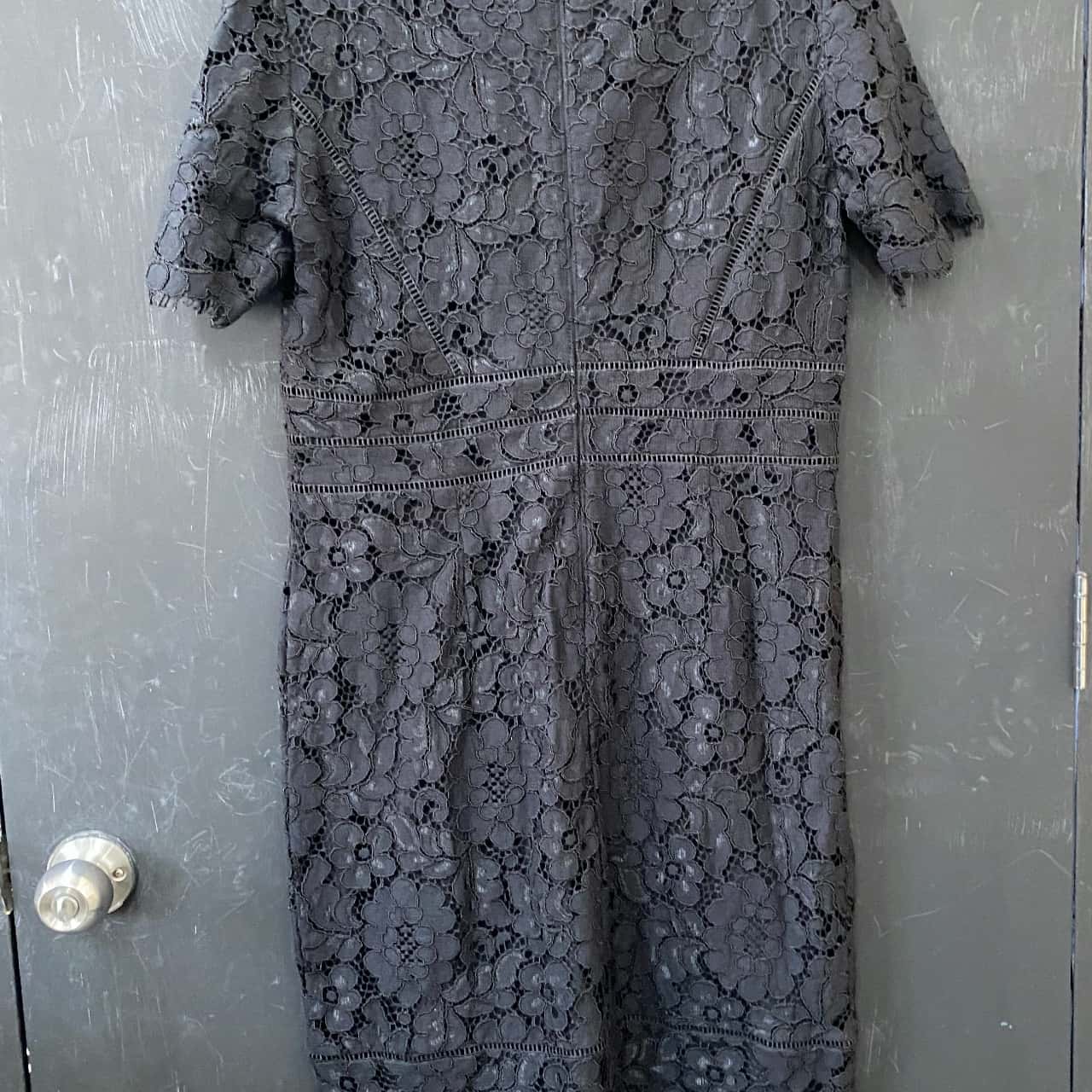 Diana Ferrari Women's Size 12 Short Sleeve Black Dress