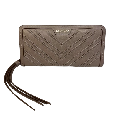 BNWT Mimco Womens Dreamweave Taupe Wallet