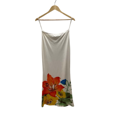 RNWY Size 10 White Shoestring Dress