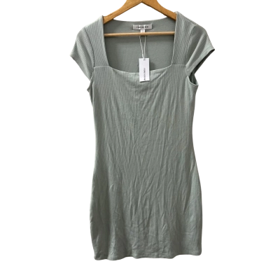 BNWT Khaki Square neck Rib dress - Size 10