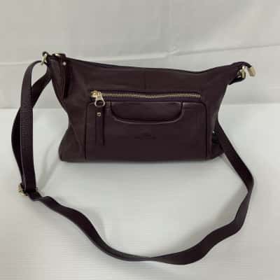 Pierre Cardin Genuine Leather Purple Crossbody bag