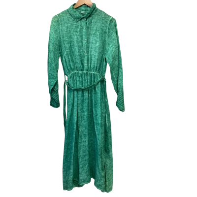 Italian Star Womens  Size S Maxi Dress Green 