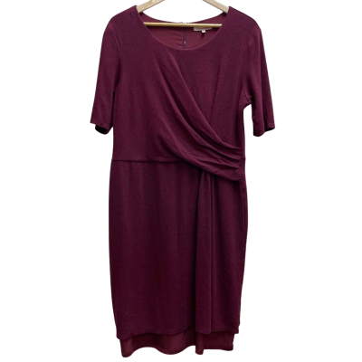 Diana Ferrari Womens Size 18 Maroon Midi Dress 