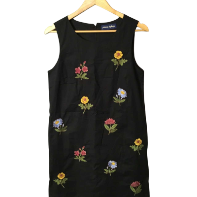 Women’s Size 10 Black Princess Highway Casual Midi Dress 