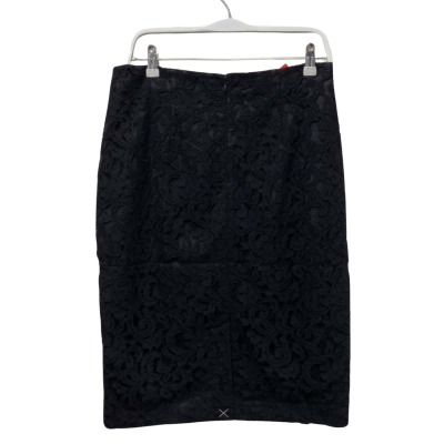 Talbots Women's Size 12 Petite High Waist Skirt Black  