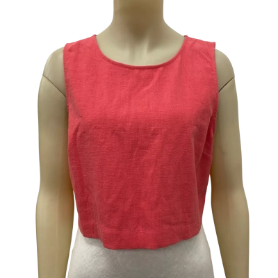Sportsgirl Womens  Size 12 Cropped Top / Sleeveless Top Orange 