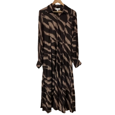 Witchery Womens  Size 14 Long Sleeve Dress Brown 