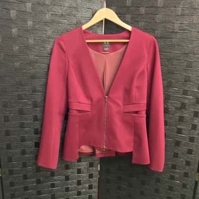 Armani Exchange Womens  Size M Maroon Jacket