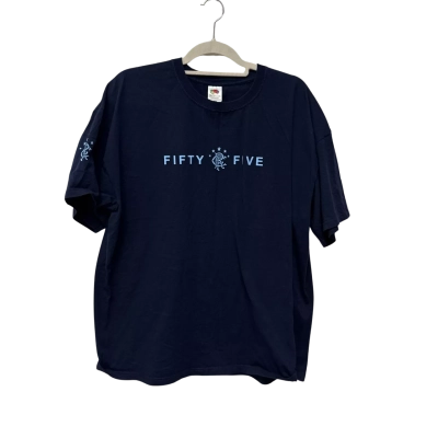Real Madrid Fruit & Loom Size XXL Short Sleeve T-shirt Navy Blue 
