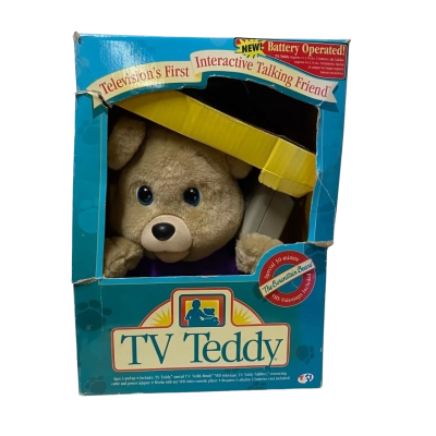 1993 TV Teddy Television's First Interactive Talking Friend 