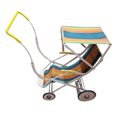 "The BEEKEN "1950S/60s. STRIPPED DOLL STROLLER