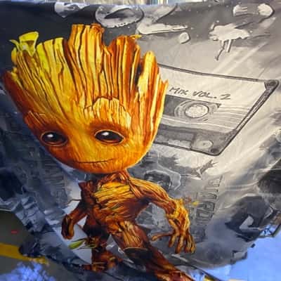 Guardians of the Galaxy “Groot” Queen size bed sheet and pillow cases