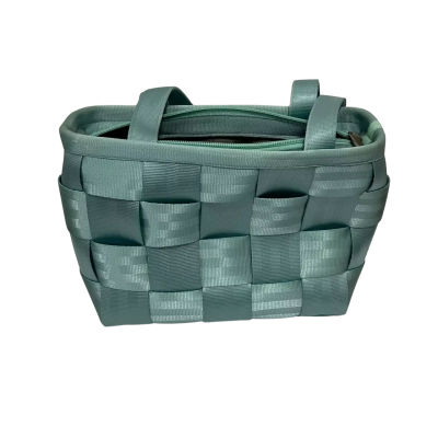 Harveys Original Seatbeltbag Mint Green Woven Handbag Made in USA Womens Handbag Teal 