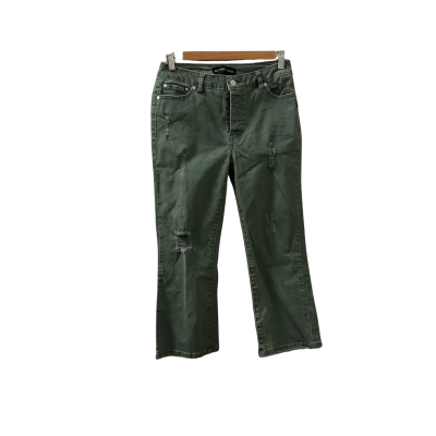 Bettina Liano Green Button Up Jeans - Size 8