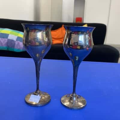 Silver Plater Wine Goblets