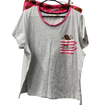 Peter Alexander Womens  Size XL Pyjamas. Tim Tam. Grey / Pink  