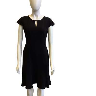 Perri Cutten Women's Size 10 Short Sleeved Dress Black 