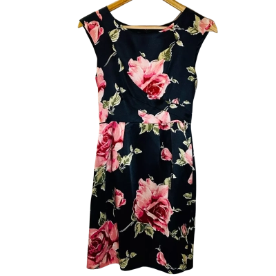ALANNAH HILL Size 8 Silk Midi Dress Floral 
