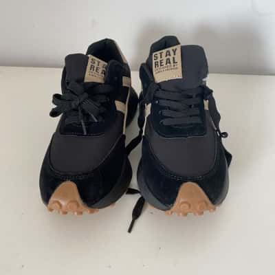 Stay Real Designed By Asmin x No20000 Black Beige Sneaker Shoes  Size 37 