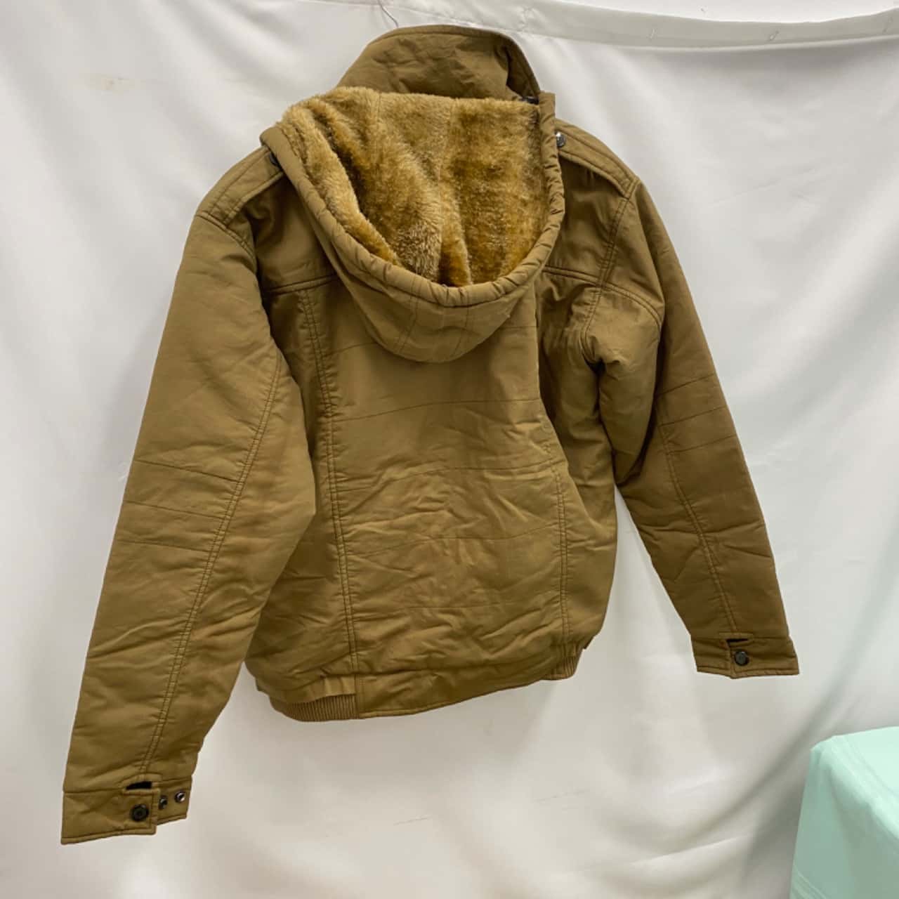 LBK94 Mens Size XL Bomber Jacket Brown