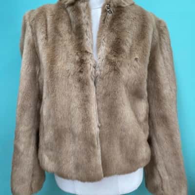  Womens Olex vintage faux fur jacket