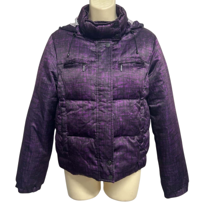 Calvin Klein Womens Size S Purple Puffer Jacket  