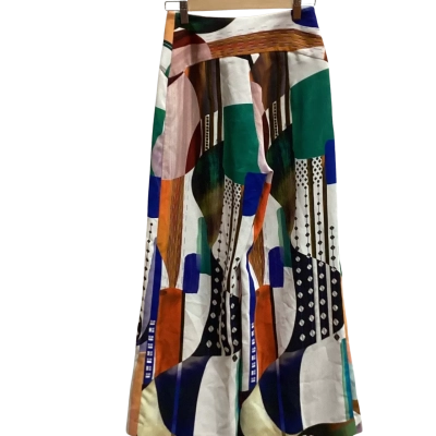 Cue Womens  Size 8 Wide Leg Pants Multicoloured I