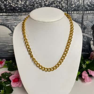 Gold look necklace stamped XP possibly gold plated 