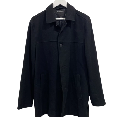 Sportscraft Mens Black  wool cashmere coat Size S