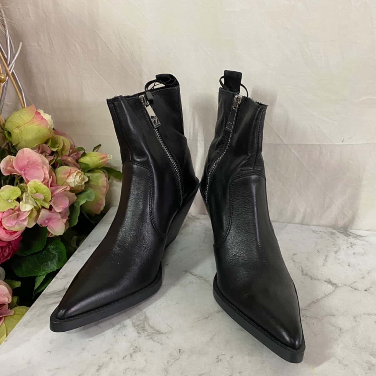 Zara Leather Shoes Size 36 New With Tags(s)