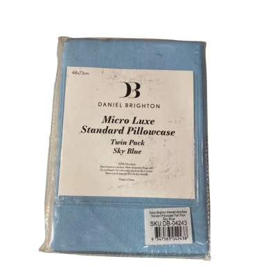 Daniel Brighton Micro Luxe Standard Pillowcase Twin Pack 