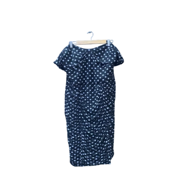 City Chic Size M Off The Shoulder Dress Black/Multicoloured/Polka Dot/White BNWT