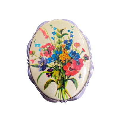 1960’s vintage Womens Brooch Floral 3.5x4