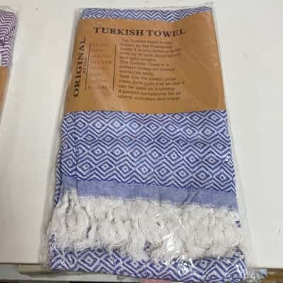 Urban Shark 100% Cotton Turkish Towel Blue