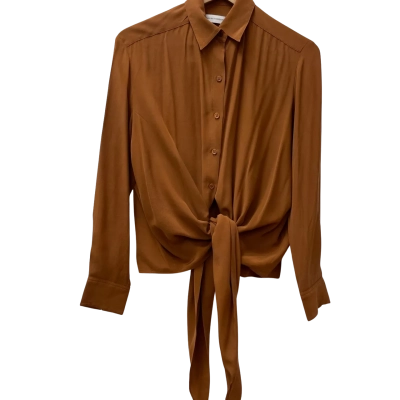 Scanlan Theodore Women's Size 6 Blouse Rust