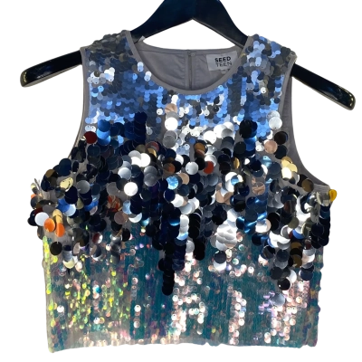 Seed Heritage Womens Top / Skirt Set Size 16 Silver 