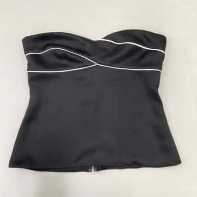 Brand New - Bec & Bridge - Womens Angelica Bodice - Size 12 - Black  / White (RRP $220)