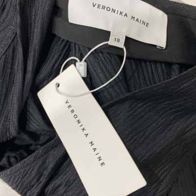 Veronica Maine Womens  Size 18 Formal Dress Black  