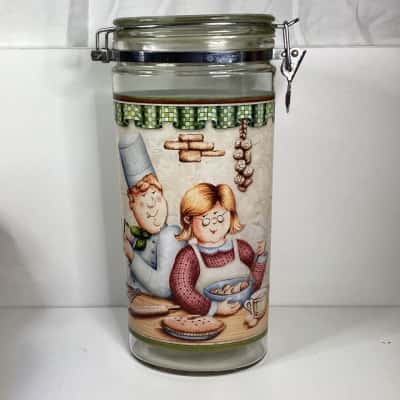 Vintage Glass Storage Jar