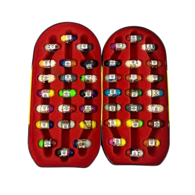 Mighty beanz - 2010 Dino egg bean case + assortment of beans