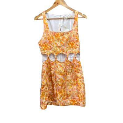 Winona Womens  Size 10 Sleeveless Dress  Floral / Orange 