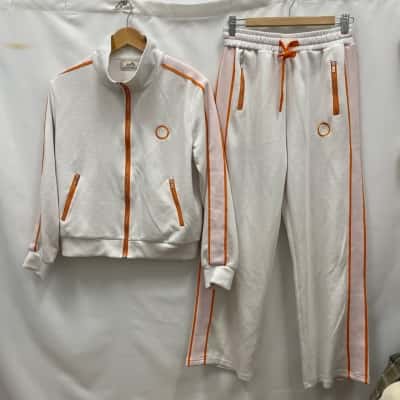 Kids Track Suit SET Size L White 